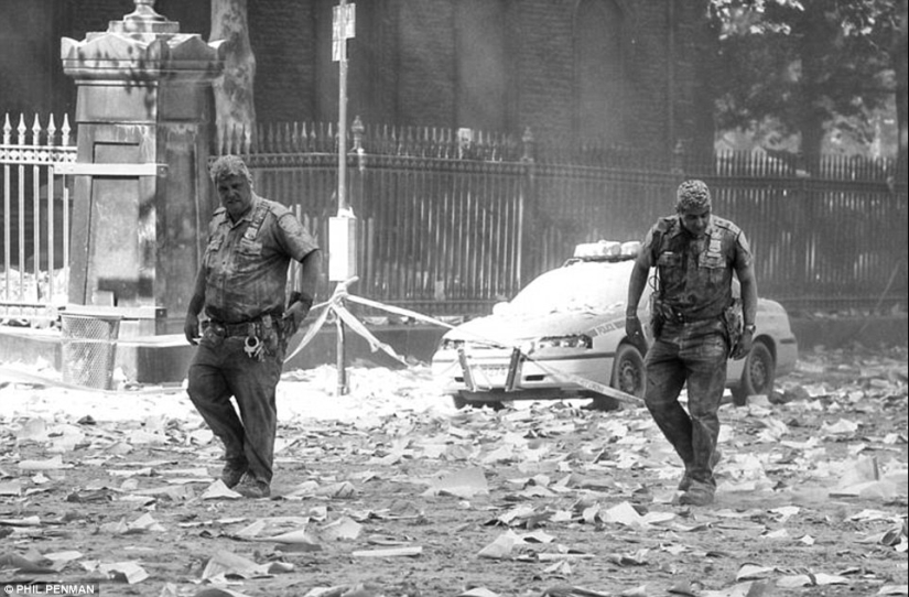 Fotos del británico Phil Penman, que estaba en la escena del ataque terrorista del 9/11