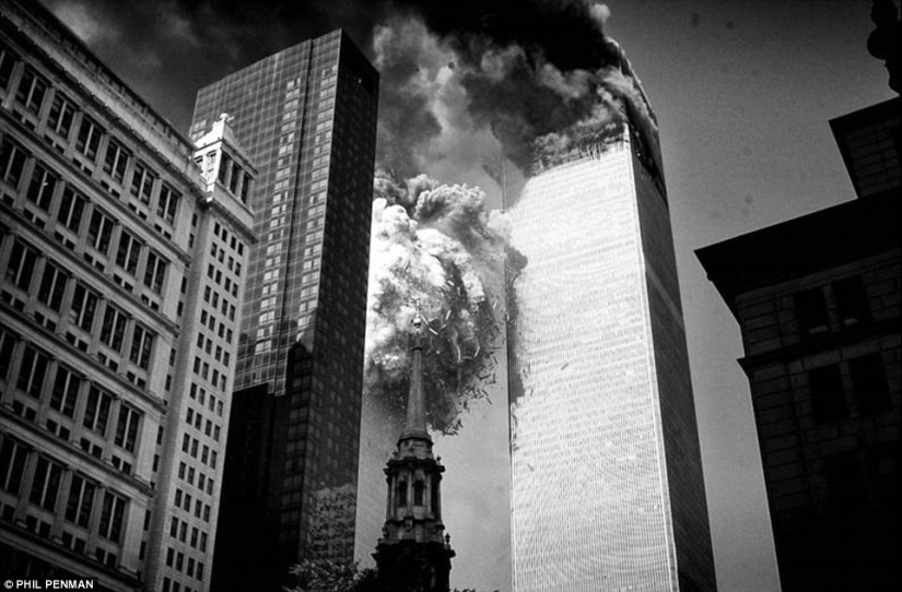 Fotos del británico Phil Penman, que estaba en la escena del ataque terrorista del 9/11