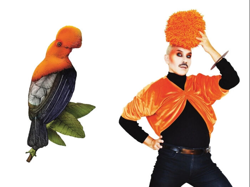 From Velvet Curtains To Wooden Spoons: I Transform Everyday Objects Into Nature Costumes