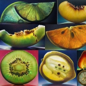 Frutas transparentes de Dennis Wojtkiewicz