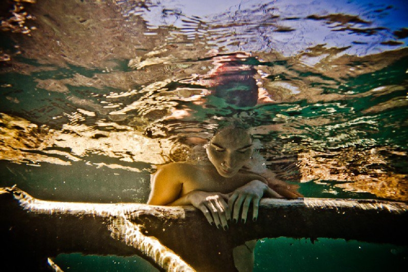 Girls and the absorbing water element by Neil Craver