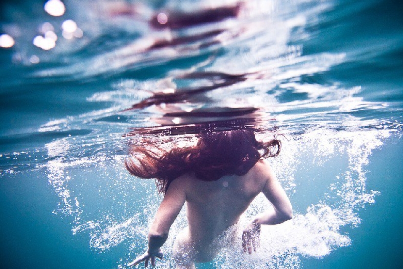 Girls and the absorbing water element by Neil Craver