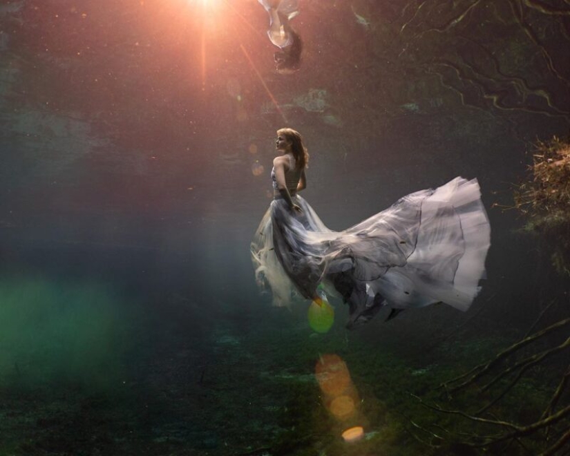 Girls under water in stunning pictures of freediver photographer Lexi Line