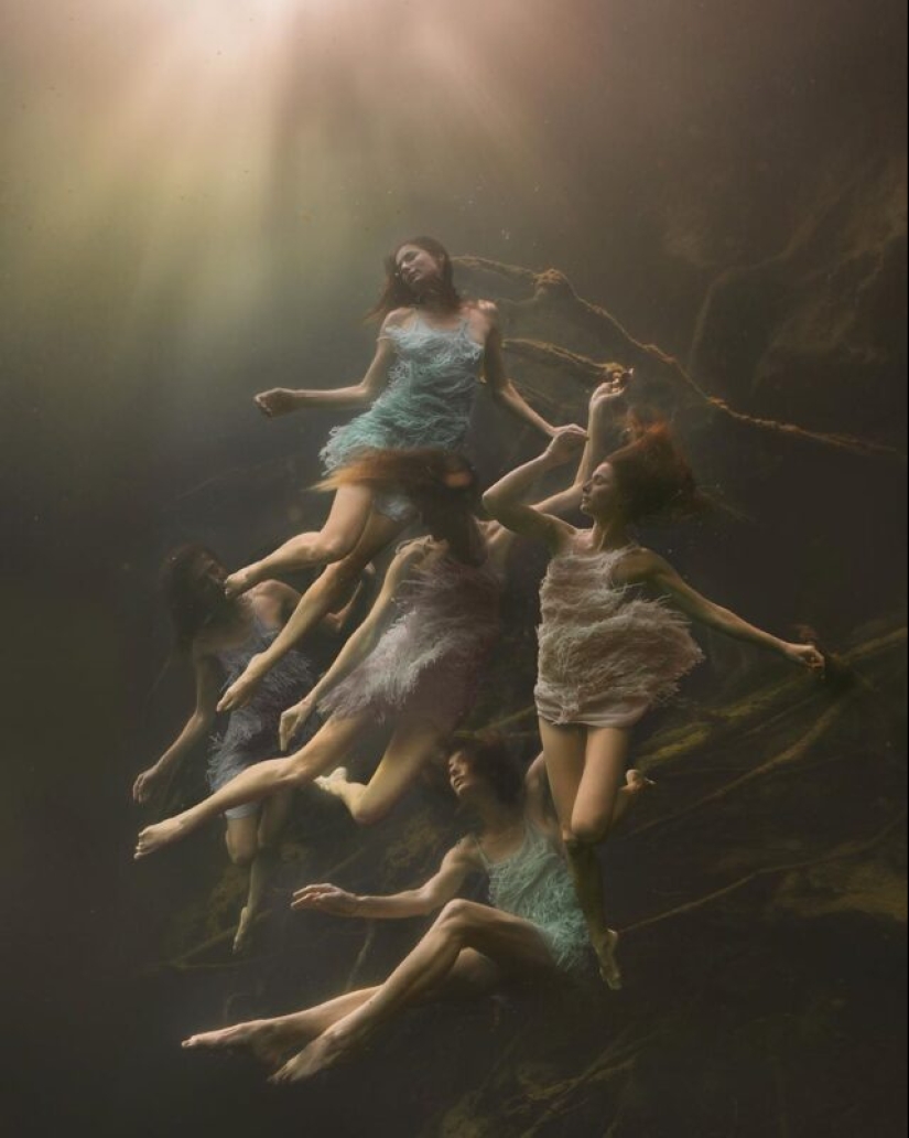 Girls under water in stunning pictures of freediver photographer Lexi Line