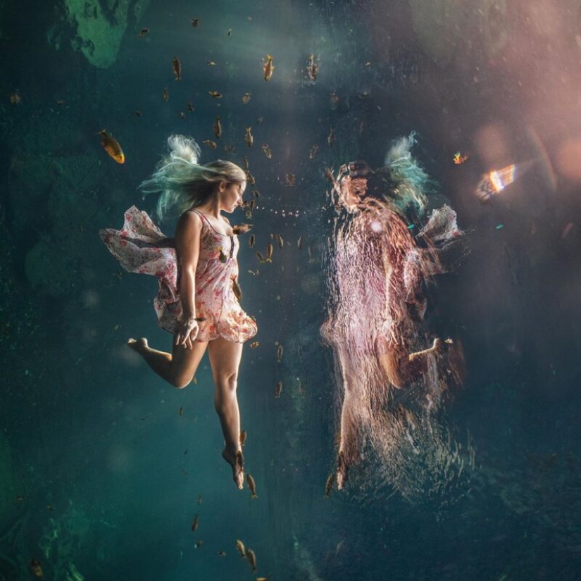 Girls under water in stunning pictures of freediver photographer Lexi Line