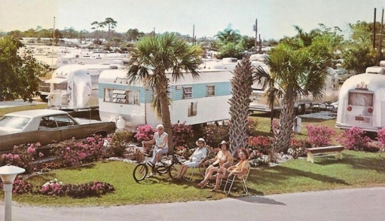 Golden tiempo sobre ruedas: American trailer parks en los 50 y 60-s