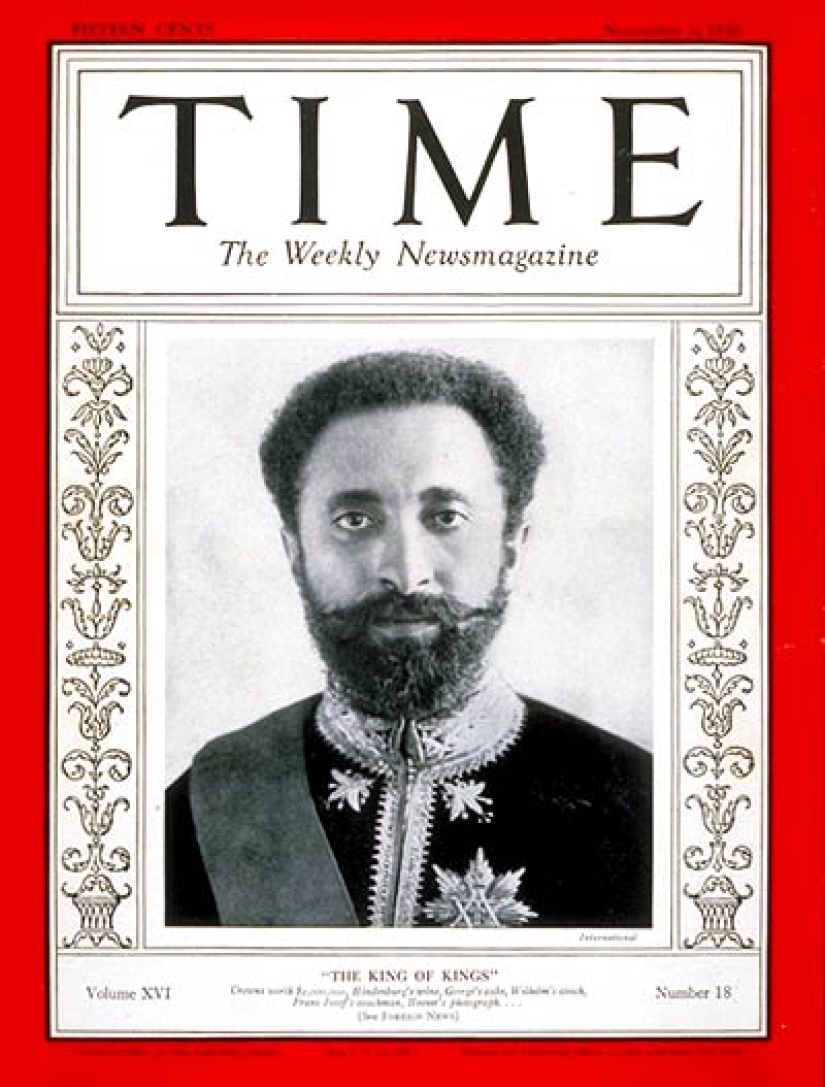 Haile Selassie: el último emperador de Etiopía, descendiente del rey Salomón y de la reina de Saba.