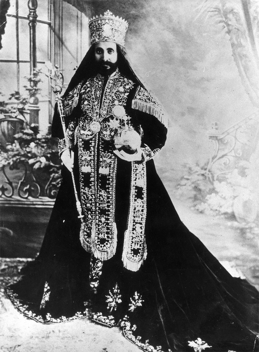 Haile Selassie: el último emperador de Etiopía, descendiente del rey Salomón y de la reina de Saba.