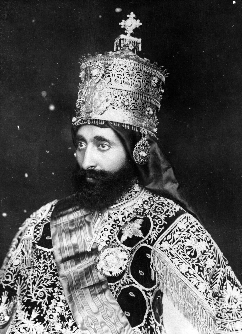 Haile Selassie: el último emperador de Etiopía, descendiente del rey Salomón y de la reina de Saba.