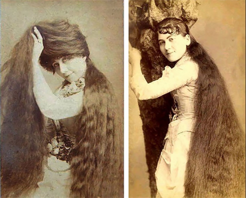 Hair lifetime: beauties of the Victorian era, which never had a haircut