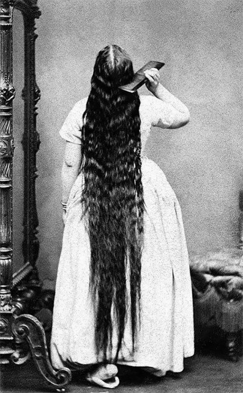 Hair lifetime: beauties of the Victorian era, which never had a haircut