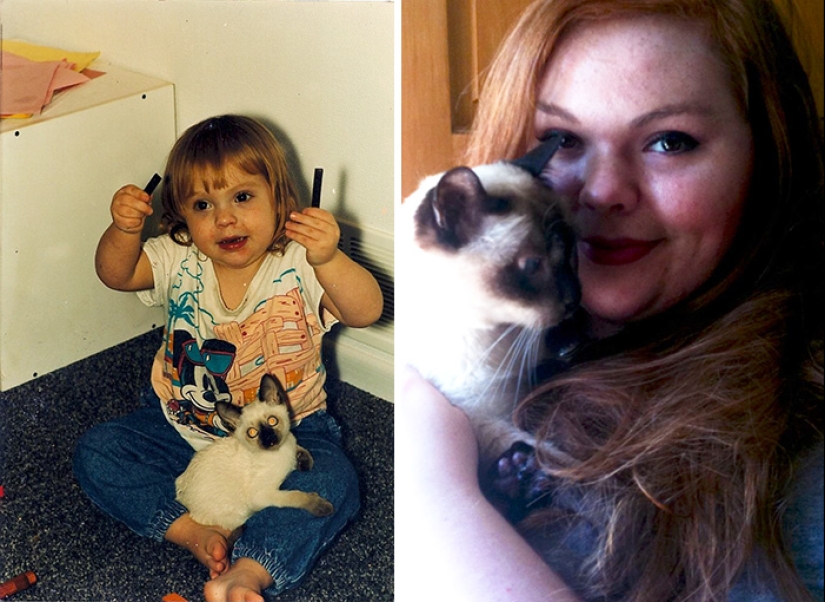 Heart breaks: the first and last photos of the owners with their pets
