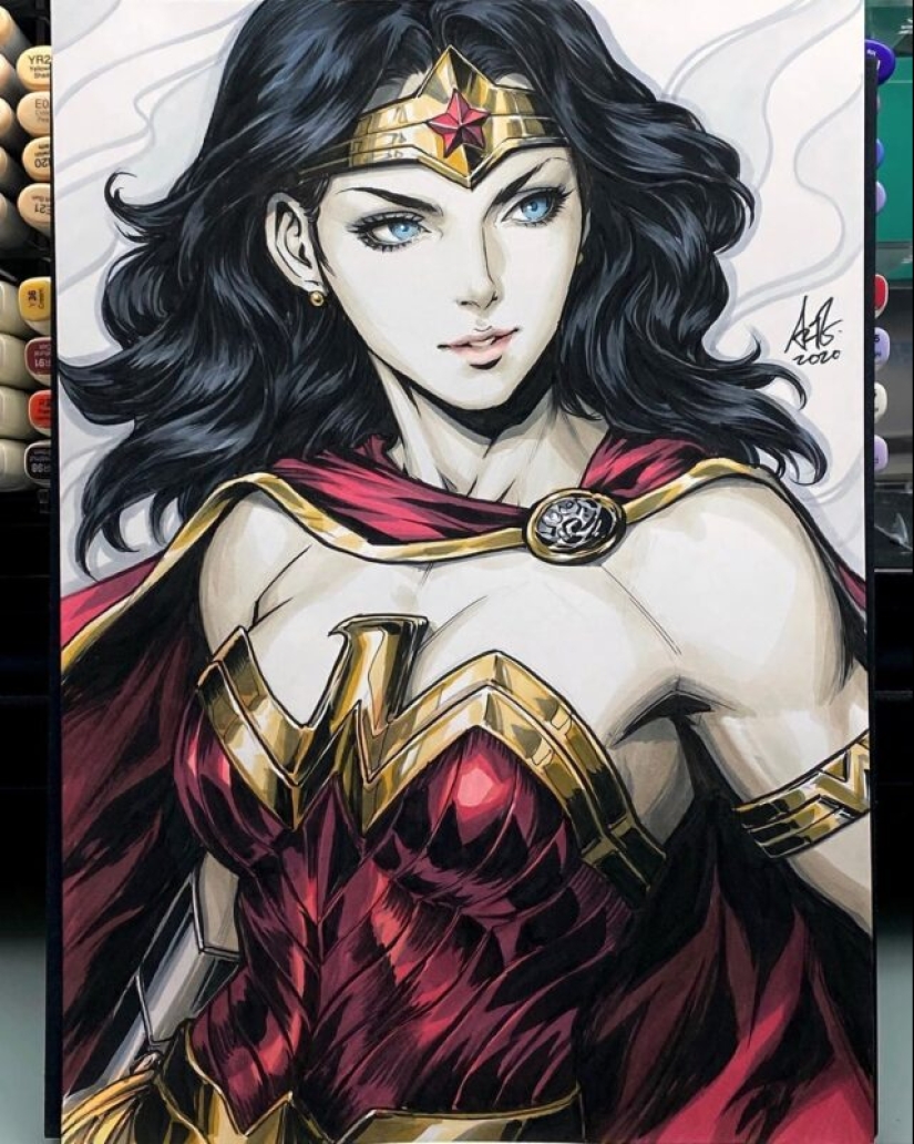 Heroic Beauties from the comic book master Stanley Lau