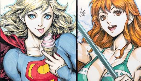 Heroic Beauties from the comic book master Stanley Lau