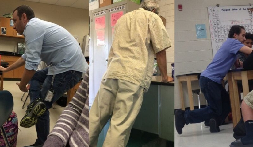 Higher Geometry: strange poses of teachers