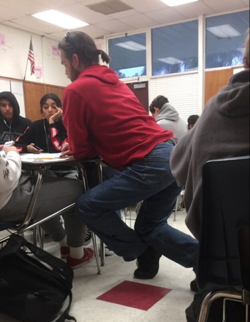 Higher Geometry: strange poses of teachers