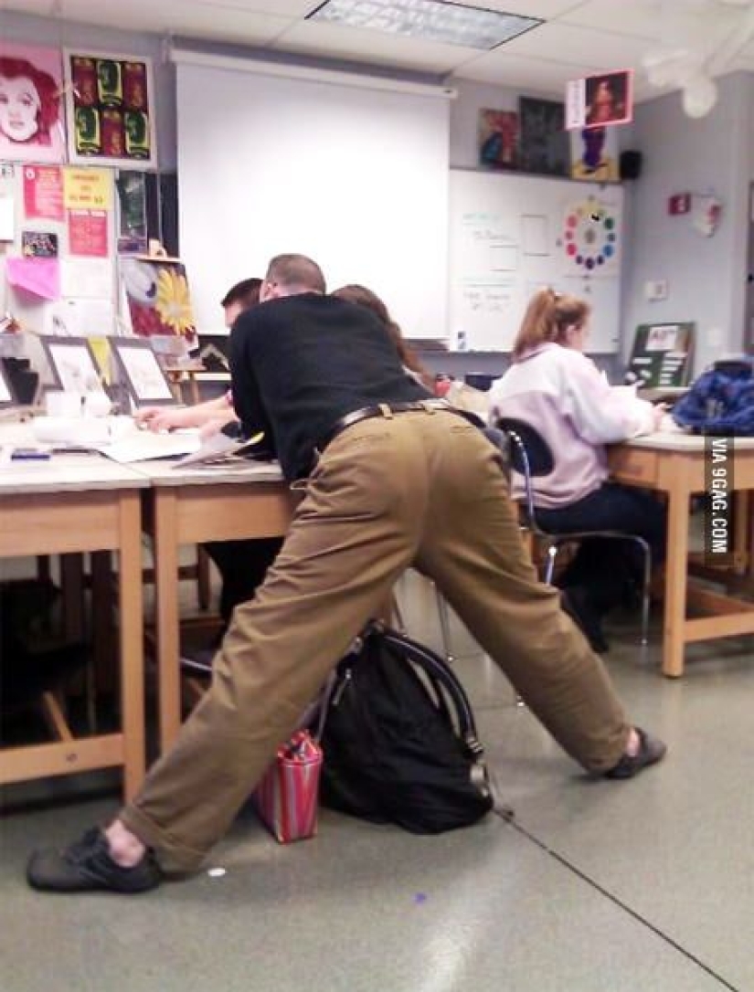 Higher Geometry: strange poses of teachers