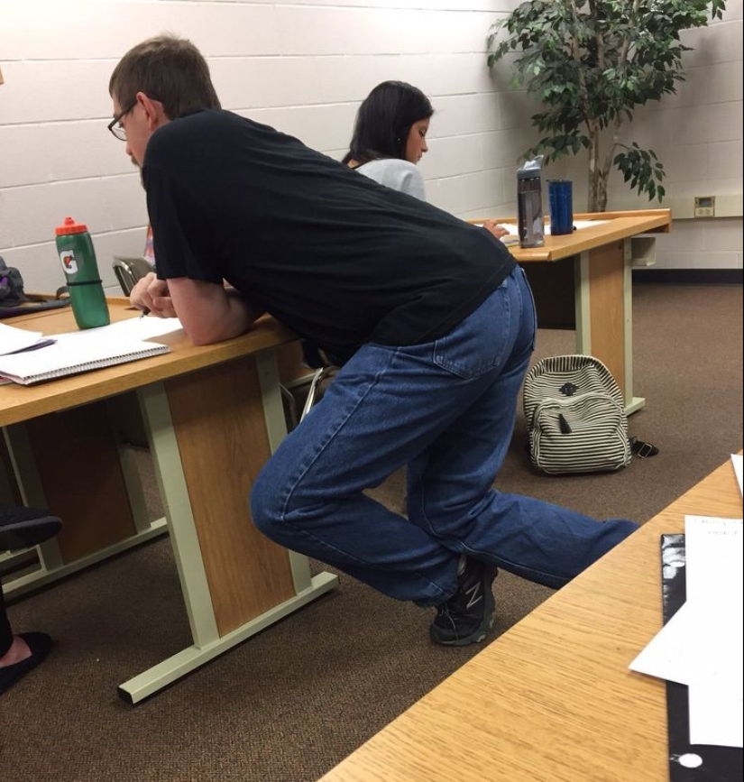 Higher Geometry: strange poses of teachers