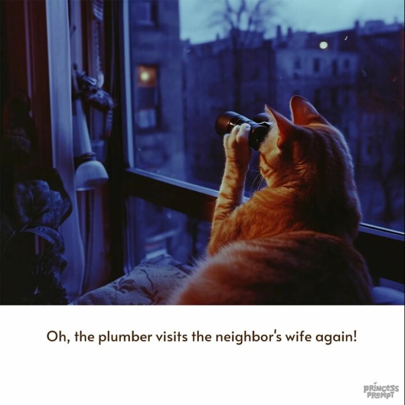 Hilarious Cat Series By Princess_Prompt Revealing What Our Furry Pals Do When Nobody’s Watching