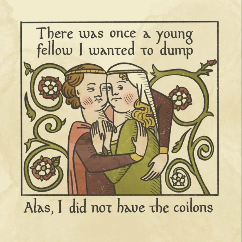 Hilarious Mix Of Modern Romance And Medieval Elegance Translated Into Comic, By This Artist