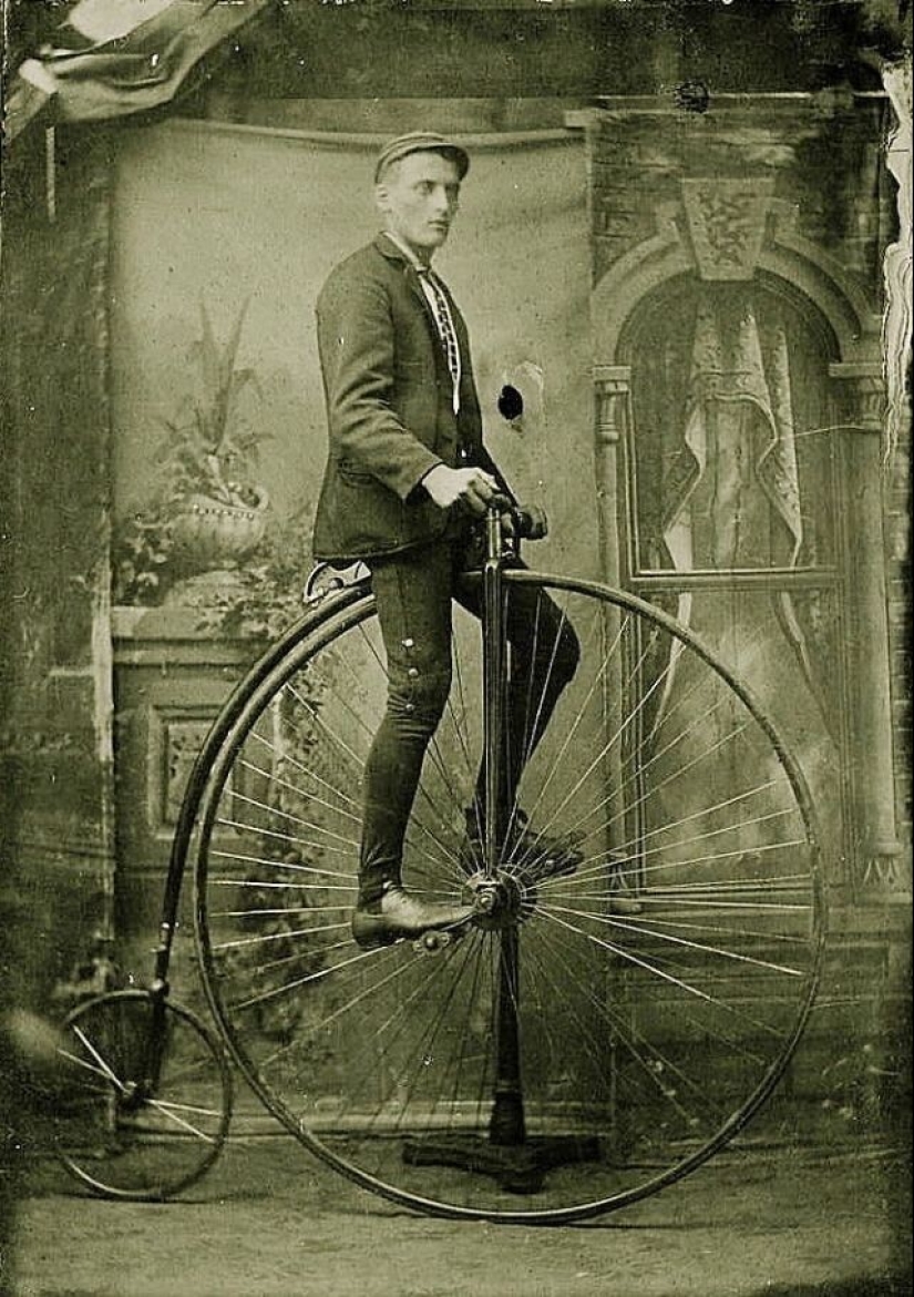 Historia de la bicicleta: El Penique-Farthing, o Rueda Alta