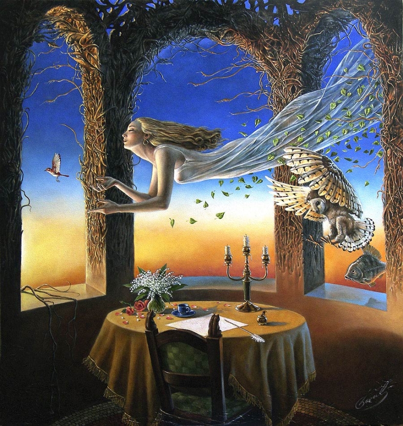 Historias increíbles en las obras del surrealista Mikhail Khokhlachev