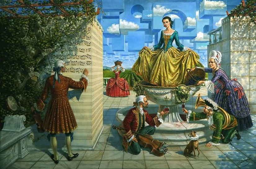 Historias increíbles en las obras del surrealista Mikhail Khokhlachev