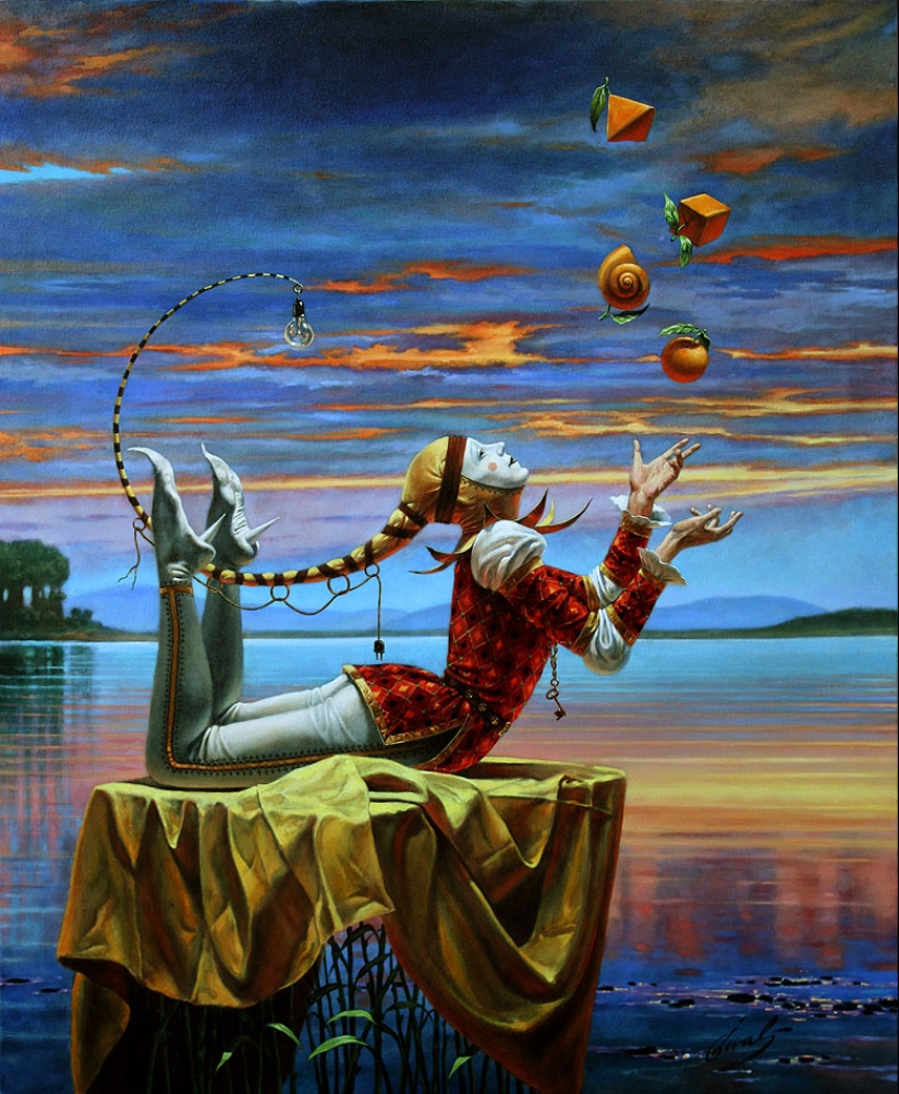 Historias increíbles en las obras del surrealista Mikhail Khokhlachev