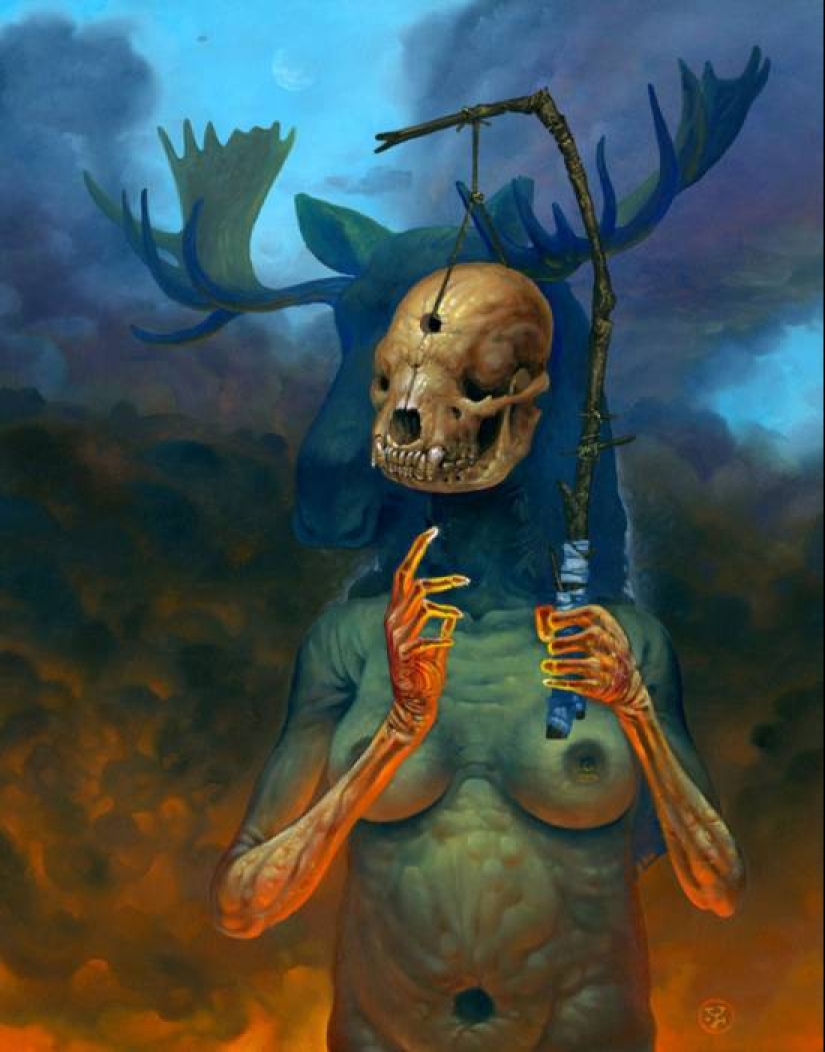 Historias oscuras en las pinturas de Jeff Christensen