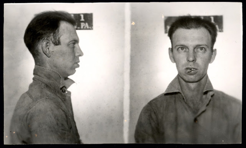 Historical pictures of criminals of the 1930s and 1940s