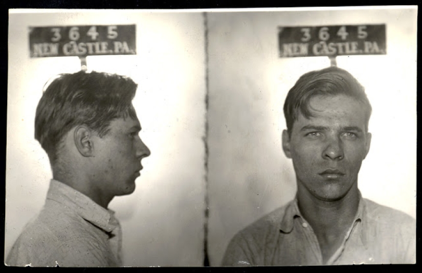 Historical pictures of criminals of the 1930s and 1940s