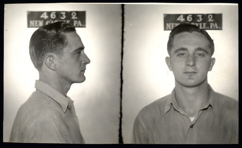 Historical pictures of criminals of the 1930s and 1940s