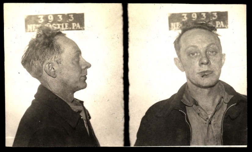 Historical pictures of criminals of the 1930s and 1940s