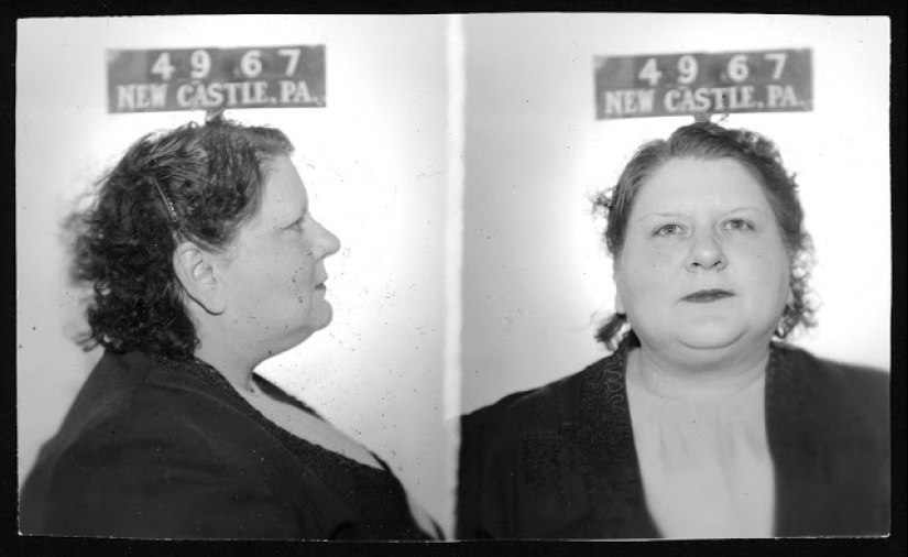 Historical pictures of criminals of the 1930s and 1940s