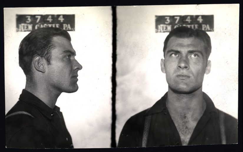 Historical pictures of criminals of the 1930s and 1940s