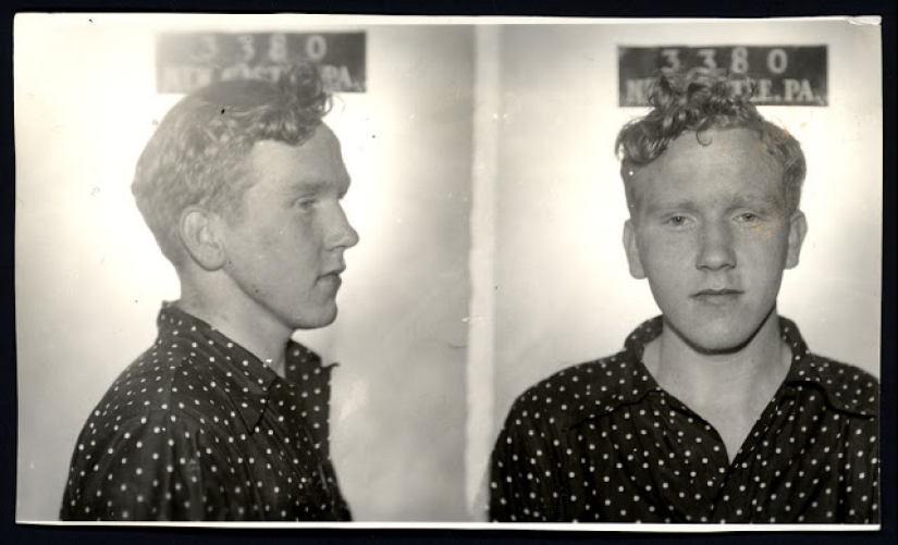 Historical pictures of criminals of the 1930s and 1940s