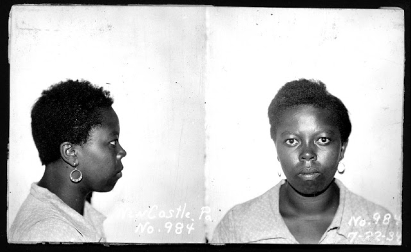 Historical pictures of criminals of the 1930s and 1940s