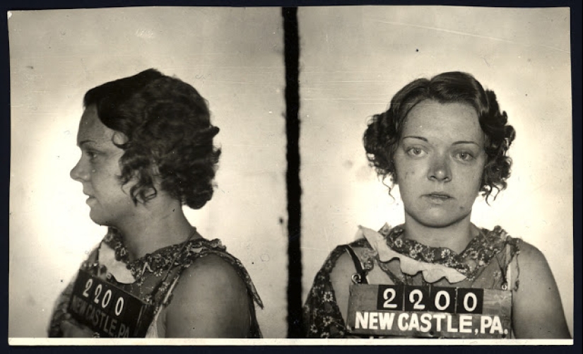 Historical pictures of criminals of the 1930s and 1940s