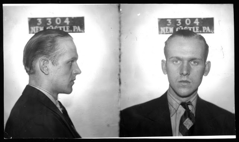 Historical pictures of criminals of the 1930s and 1940s