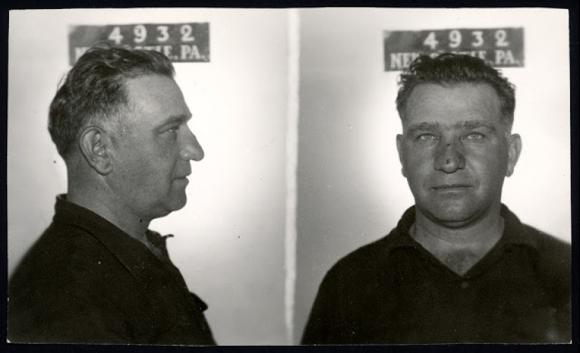 Historical pictures of criminals of the 1930s and 1940s