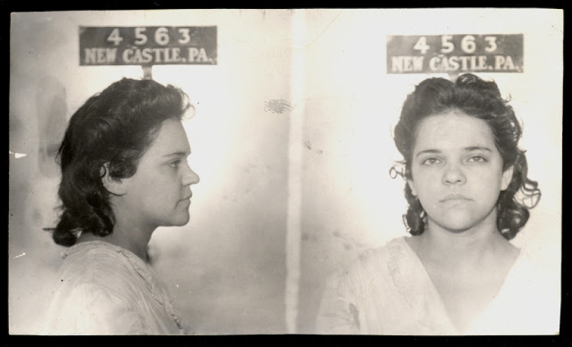 Historical pictures of criminals of the 1930s and 1940s