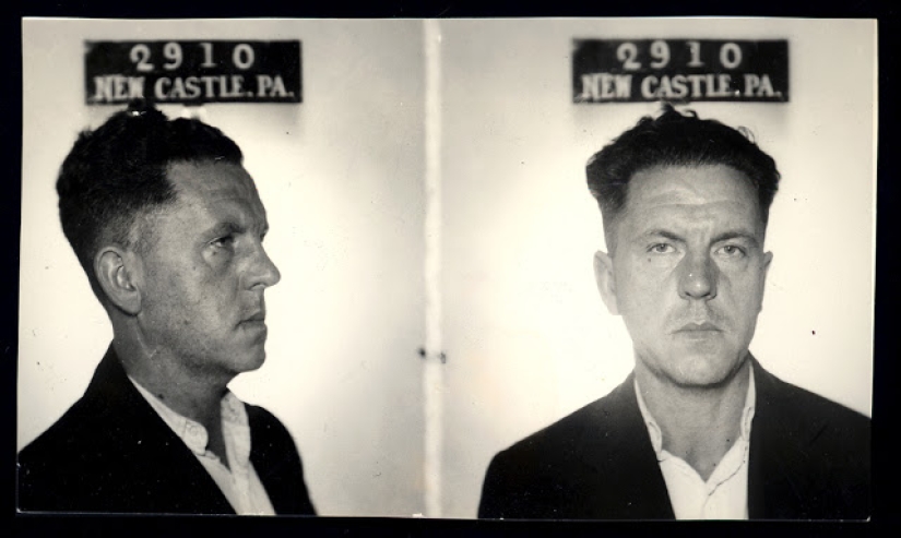 Historical pictures of criminals of the 1930s and 1940s