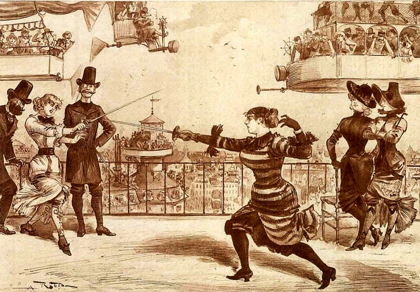 History of women's duels