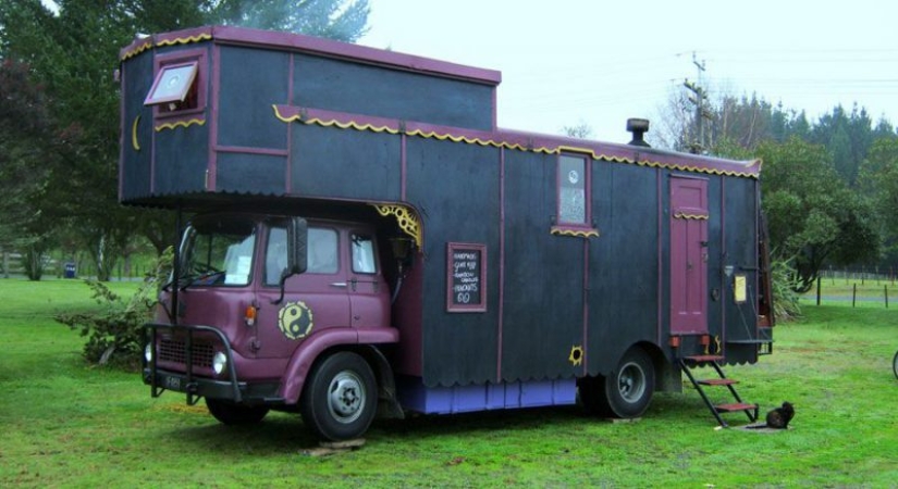 Home-trucks — weird, but a cute relic of the hippie era