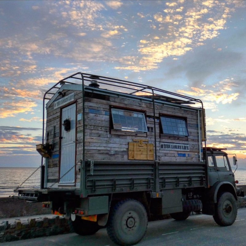 Home-trucks — weird, but a cute relic of the hippie era