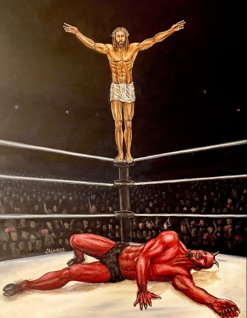 Hooligan artist Travis Chapman and his provocative paintings