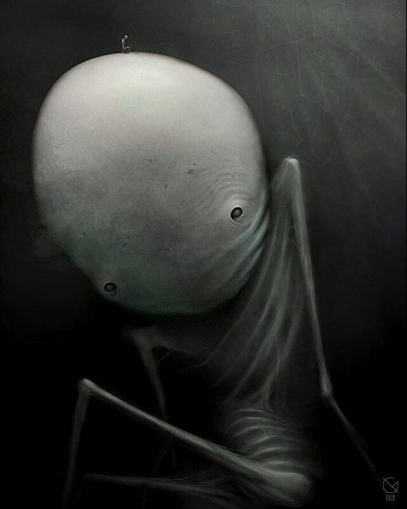 Horror escalofriante en las obras del maestro del horror-surrealismo Anton Semenov