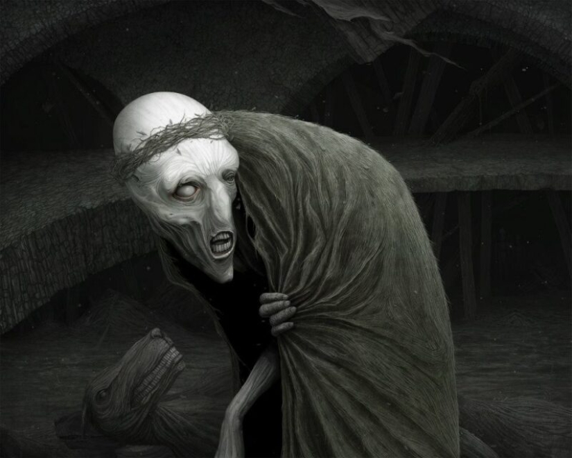 Horror escalofriante en las obras del maestro del horror-surrealismo Anton Semenov