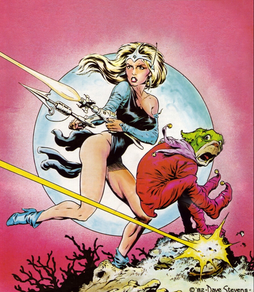 Hot babes illustrated by comic master Dave Stevens