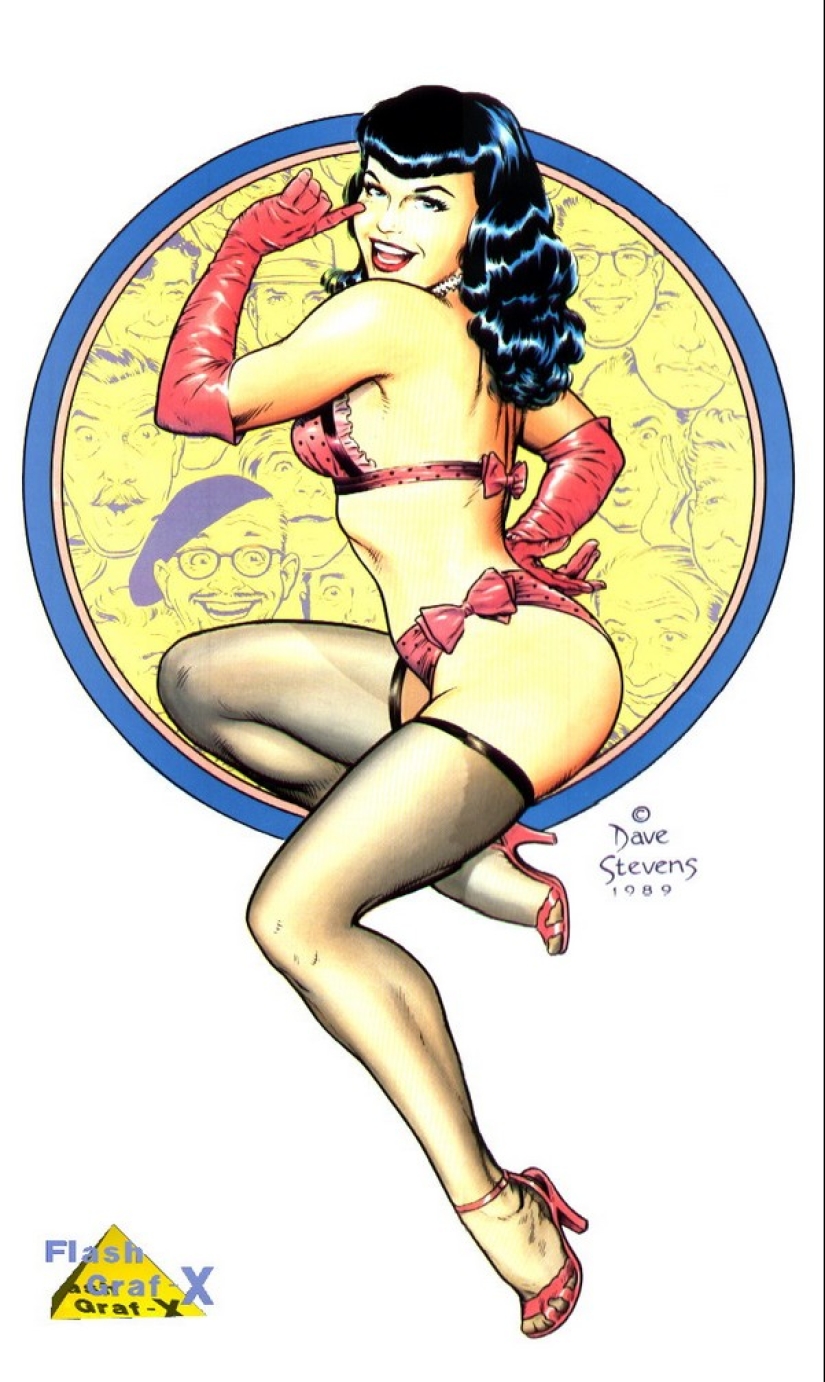 Hot babes illustrated by comic master Dave Stevens